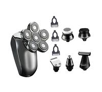 IWOWHERO Rasoir Électrique Rechargeable pour Hommes Têtes Multifonctions Étanches Tondeuse Barbe et Cheveux Lavage Complet à Eau Pratique et Fiable