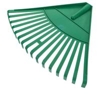 IWOWHERO Râteau à Main en Plastique Vert pour Jardinage, Râteau à Gazon Léger et Résistant, Outil de Jardin pour Ramassage Feuilles Mortes, pour Entretien Pelouse et Arbustes, Usage