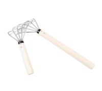 IWOWHERO Râteau à Palourdes Et Fruits De Mer en Acier Inoxydable 304, Usage Plage Et Jardin, Râteau à Griffes 5 Dents, Outil Creusage Polyvalent pour Coquillages Et Sol