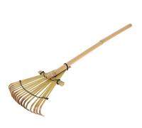 IWOWHERO Râteau de Jardin Bambou Japonais Léger pour Nivellement du Sable et Désherbage Petit Râteau Polyvalent pour Bacs à Sable et Parcs