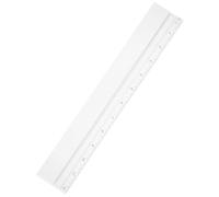 IWOWHERO Règle à Dessin Professionnelle en Plastique Transparent 30cm Fonction Loupe pour Mesures Précises et Calculs Exacts, pour L'enseignement Dessin