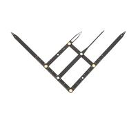 IWOWHERO Règle à Sourcils Outil de Positionnement Basé Nombre D'or pour Mesure Précise en Acier Inoxydable Design Léger pour Maquillage et Microblading
