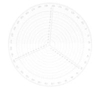 IWOWHERO Règle de Centrage Acrylique pour Tournage Bois Outil Précis de Recherche de Centre Détecteur de Centre pour Travail Manuel