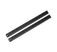 IWOWHERO Règle en Métal 30cm 2pcs Multifonctionnelle pour Mesures Précises Bois et École, Marquage Clair, Structure Stable, Outil de Mesure Polyvalent