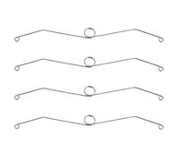 IWOWHERO Ressorts de Fixation en Acier Inoxydable 304 pour Grille de Ventilateur D'extraction de Salle de Bain, Lot de 4 Clips à Ressort 21 Cm, Accessoires de Plafond Résistants