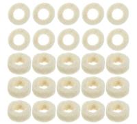 IWOWHERO Rondelles en Feutre de Laine 20X5X5 MM Lot de 100 Pièces Absorbantes D’Huile Rondelles de Remplacement pour Joints Mécaniques Adaptées aux Pompes et Moteurs Industriels