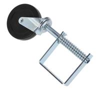 IWOWHERO Roue de Portail à Ressort 4 Pouces Galvanisée Roue Pivotante Silencieuse pour Portails de Cour Support de Roulette Robuste Absorption des Chocs pour Portes Coulissantes