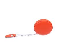 IWOWHERO Ruban à Mesurer En Cuir Pu 1,5 m Orange, Ruban Souple Corps, Portable Et Compact, Couture, Tailleurs, Usage Domestique Et Voyage