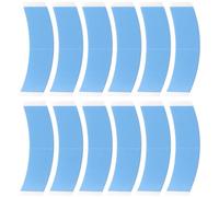 IWOWHERO Ruban Adhésif Double Face pour Perruques en Dentelle, 12 Pièces Prédécoupées, Colle Capillaire Invisible et Résistante pour Fixation Solide, Usage Professionnel pour Extensions