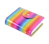 IWOWHERO Sac de Rangement pour Plaques Stamping Ongles Robuste et Pochette Multi-cartes avec Bouton-pression Organiseur pour Accessoires Nail Art Adapté Débutants et Professionnels