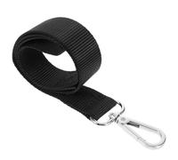 IWOWHERO Sangle Suspendre Réglable pour Seau de Cheval, Support D'alimentation Portable en Matériau Résistant à L'usure, Sangle Pratique Multifonction pour Pâturage et Box, Noir Classique