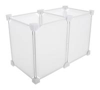 IWOWHERO Séparateur pour Congélateur 2 Compartiments en Plastique Solide 19x36x24 Cm, Accessoire pour Réfrigérateur et Congélateur Coffre, Panier de Rangement Alimentaire pour Organisation
