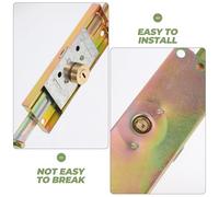 IWOWHERO Serrure Anti-effraction pour Porte de Magasin et Entrepôt Verrou Coulissant Robuste Ajustable pour Rideau Métallique Sécurité Renforcée pour Porte de Garage et Volet Persienne