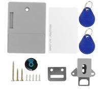 IWOWHERO Serrure Intelligente Rfid pour Armoire et Tiroir Serrure Invisible sans Perçage Sécurité Détection par Porte-clés Compatible Portes Simples et Doubles Alimentation Piles Aa Non