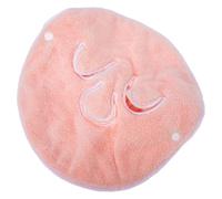 IWOWHERO Serviette Visage en Polaire Corail Rose Serviette Vapeur Visage Hydratant Trois Trous Bande Élastique Amovible