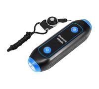 IWOWHERO Sifflet Électronique pour Entraîneurs, Volume Élevé, Lampe Torche | Usage Arbitre et Camping, Cordon Inclus, Corps ABS Bleu, Signal Sos, Accessoire Compact