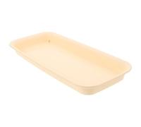 IWOWHERO Soucoupe Rectangulaire Plastique 30 CM Base de Pot de Fleurs Blanche Ondulée pour Plantes D’Intérieur ’Extérieur Jardinière Succulentes Plateau Anti-Débordement Balcon et Rebord