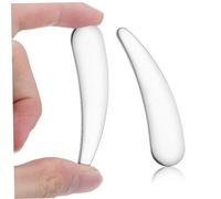 IWOWHERO Spatules Cosmétiques en Acier Inoxydable 2pcs, Mini Spatule pour Crème Visage, Application Uniforme, Multifonction, pour Voyage