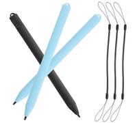 IWOWHERO Stylets pour Tablette D’écriture LCD Garçon et Filles, Lot de 3 Set de Stylos en Plastique Sûr Cordons, Couleurs Aléatoires, Dessin Éducatif pour Développer Motricité et