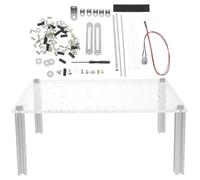 IWOWHERO Support de Boîtier PC Ouvert pour Carte Mère Matx Cadre Compact Couche en Métal Support de Rangement pour Composants Informatiques Accessoire de Test et Assemblage Compatible