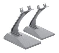 IWOWHERO Support De Modèle d'avion Gris Lot De 2 Cadre De Support Stable Présentoir pour Bureau Accessoire Décoration Maquettes Aéronefs Usage Collection Et Exposition Modélisme Artistique