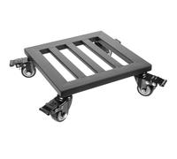 IWOWHERO Support de Pot de Fleurs Métal Robuste avec roulettes Plateau Carré Chariot Mobile pour Intérieur et Extérieur Porte-Plantes Pratique