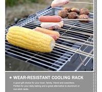 IWOWHERO Support de Refroidissement Multifonction Fil Métallique pour Barbecue et Séchage des Aliments Accessoire de Cuisine Pratique et Durable