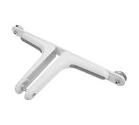 IWOWHERO Support de Séparation Métallique pour Paravent de Bureau, Base Blanche Antidérapante, Pied Stable pour Usage Intérieur et Cloison de Porte