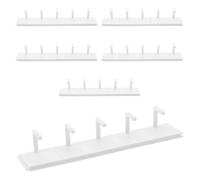 IWOWHERO Support Détachable pour Faux Ongles Œil de Chat en Plastique Blanc Lot de 6 Sets de Bases de Pratique Modulables pour Nail Art, Support D'entraînement Réutilisable pour Manucure