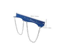 IWOWHERO Support Mural Double pour Bouteilles de Gaz 40l, Porte-bouteilles en Acier Bleu 201, Crémaillère à Chaîne Cylindrique, Dispositif de Sécurité pour Fixation Stable des Cylindres