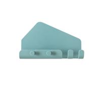 IWOWHERO Support Mural Organisateur Pratique en PP 2pcs Adhésif pour Téléphone et Tablette avec 4 Crochets pour Chambre et Tête de Lit