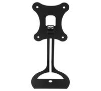 IWOWHERO Support Mural pour Enceinte sans Fil Noir Étagère Flottante Réglable Pivotante Support de Fixation Sécurisé Anti-Chute pour Haut-Parleur Montage Mural Compact Adapté aux