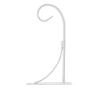 IWOWHERO Support Mural pour Plantes Suspendues Blanc Rack Décoratif pour Balcon et Jardin Crochet Robuste pour Pots de Fleurs Lanterne et Cage à Oiseaux pour Intérieur et Extérieur