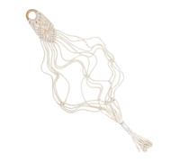 IWOWHERO Support Mural Ukulélé en Macramé, Porte-instruments en Macramé, Applique Murale, Support d'Instrument, Lin en Coton Beige, pour Décoration Murale de Maison