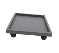 IWOWHERO Support Pot de Fleurs avec roulettes Plateau Mobile Robuste pour Plantes Intérieur et Extérieur Résistant et Facile à Déplacer Base Épais PP et Résine