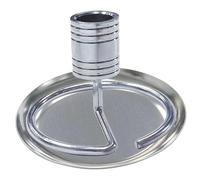 IWOWHERO Support pour Bâtonnets de Moxa en Acier Inoxydable Plateau Rond Amovible Base Stable Anti-Basculement Grand Format Adapté pour Usage Domestique et Intérieur