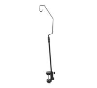 IWOWHERO Support Télescopique pour Fil de Fer Noir, Guide-Câble Anti-Nœuds, Gain de Place, pour Table à Repasser et Petit Atelier