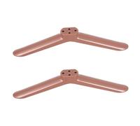 IWOWHERO Support TV avec Vis de Montage Pied de Table Design Rose Doré pour Téléviseurs Base Stable et Portable pour Salon et Bureau