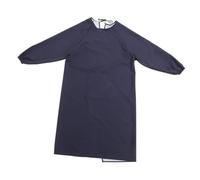 IWOWHERO Tablier Imperméable Cuisine à Manches Longues Bleu Foncé Résistant à L'huile Protection Anti-taches Grosse Taille Unisexe Pour Ménage Jardinage Usage Professionnel