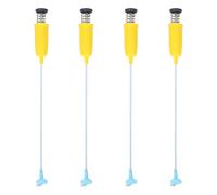 IWOWHERO Tiges de Fixation pour Machine à Laver 4 Pièces Jaunes 51 Cm Barres Stabilisatrices Antivibrations Accessoires de Buanderie pour Remplacement et Stabilisation Lave-linge