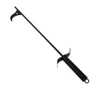 IWOWHERO Tisonnier de Cheminée Multifonction en Acier Robuste à Long Manche Portable Outil Pratique pour Foyer Extérieur Camping et Cuisson en Plein Air Accessoire Léger et Solide