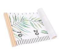 IWOWHERO Toise de Croissance Murale pour Garçon et Filles Tableau de Mesure en Toile et Bois Motif Feuille de Monstera Décoration Murale pour Chambre D’Garçon et Filles Stadiomètre
