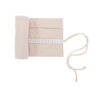 IWOWHERO Trousse à Crayons et Pinceaux Compartiments Sac de Rangement Toile Résistante Pochette Enroulable pour Artiste Organiseur Polyvalent pour Pinceaux Aquarelle et Crayons de Dessin