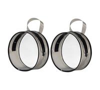 IWOWHERO Trousse De Maquillage Transparente PVC Ronde 2 Pièces, Paquet De Rangement Portable Multifonction, Organiseur Compact pour Voyage Et Salle De Bain