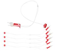 IWOWHERO Tube D’Irrigation Goutte à Goutte pour Arbres Fruitiers et Agrumes Plastique Solide Lot de 4 Sets de Tubes Bouchon Anti-Fuite Système Automatique D’Arrosage pour Jardin et