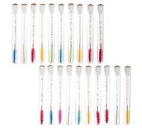 IWOWHERO Tube de Mascara Vide avec Bâtonnet de Mascara Transparent 20 Pièces Petit Format pour Maquillage Professionnel Usage Quotidien et Voyage Outil de Maquillage Rechargeable