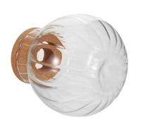 IWOWHERO Vase D'hydroculture en Verre Transparent Petit Format avec Couvercle en Liège - Station de Propagation pour Plantes D’intérieur, Terrarium Décoratif de Bureau Compact