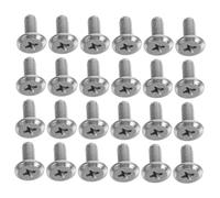 IWOWHERO Vis à Tête Plate M4 X 12 MM en Acier Nickelé Kit de 100 Vis pour Fixation Meubles à Filetage Métrique Adaptées Assemblage et Réparation Mobilier Maison et Bureau