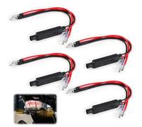 iwui 4Pcs Resistance Clignotant LED Moto DC 12V 10W Décodeur Résistance Câble SMD Mini Clignotants Indicateurs Résistance Lumière Erreur Flash Contrôleur pour Moto