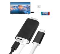 iwui Câble USB Type C vers HDMI pour Switch 2, 4K@60Hz Dock Adaptateur 2M | Remplacement Station d'Accueil Portable, avec Recharge Rapide PD 100W, pour TV, Steam Deck, PC et Écrans